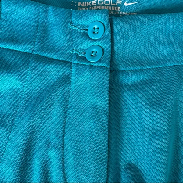 Nike Golf Turquoise Knit Shorts size 6 - Image 3