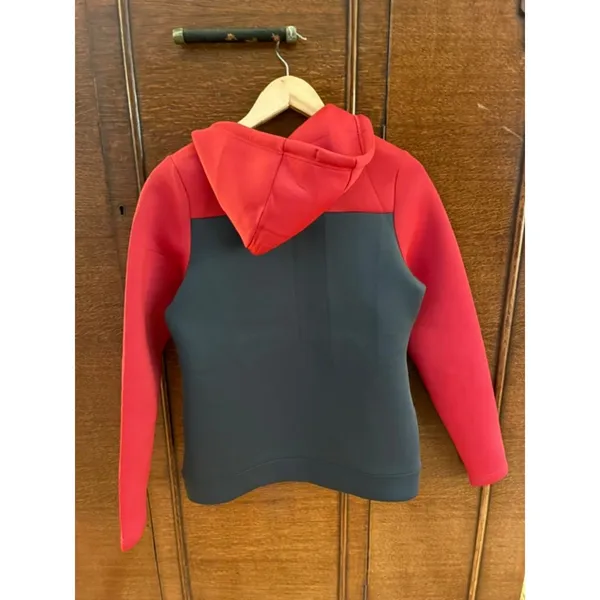 Antigua Georgia Bulldogs Full Zip Hoodie Small Red Charcoal Performance Jacket E - Image 4