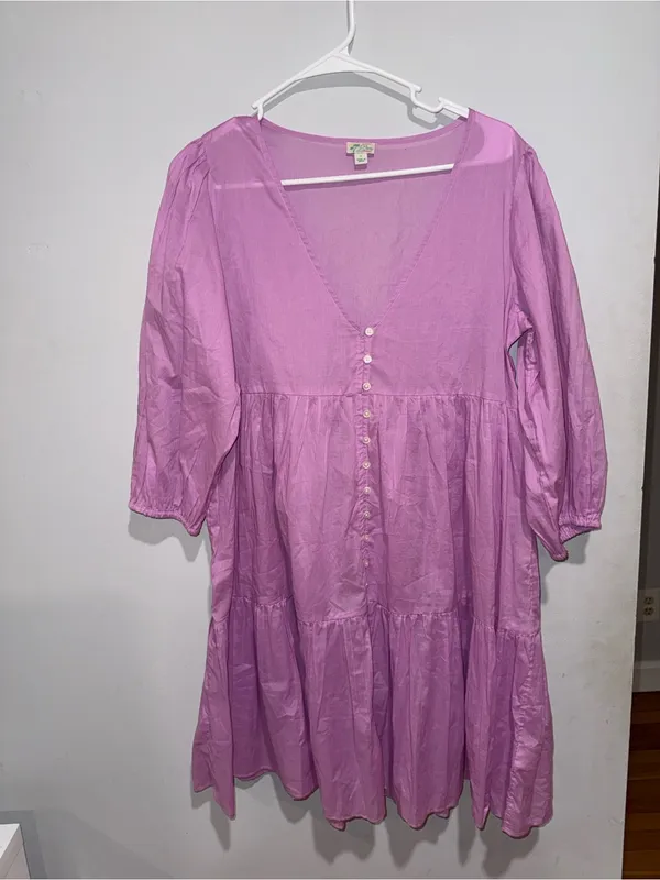 J. Crew Lilac Button-Front Dress - Image 2