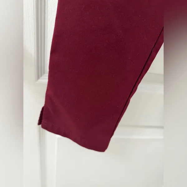 Figs Yola Skinny Burgundy Scrub Pants for Women (Size XXS/P) - Image 7