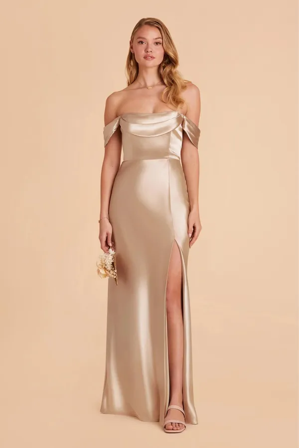 Birdy Grey Mia Dress Neutral Champagne - Image 2