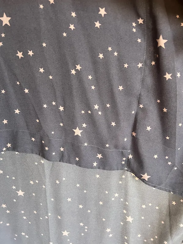 Y2K Buddy Love Gray Star-Print High low Dress - Image 5