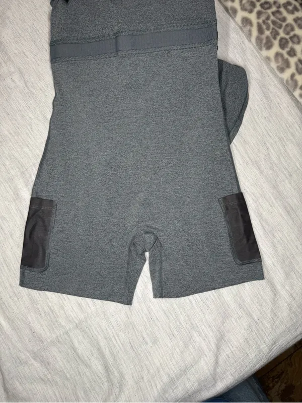Girlfriend Collective Gray Athletic Dress w/ Built Unitard / XS - Image 4