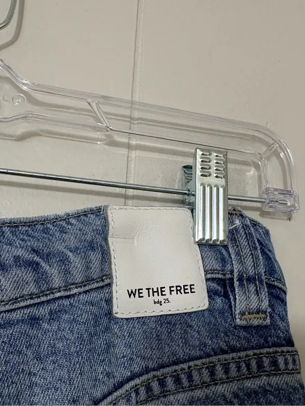 We The Free Old West Slouchy Jeans High Rise Wide Leg Blue Size 28 - Image 7