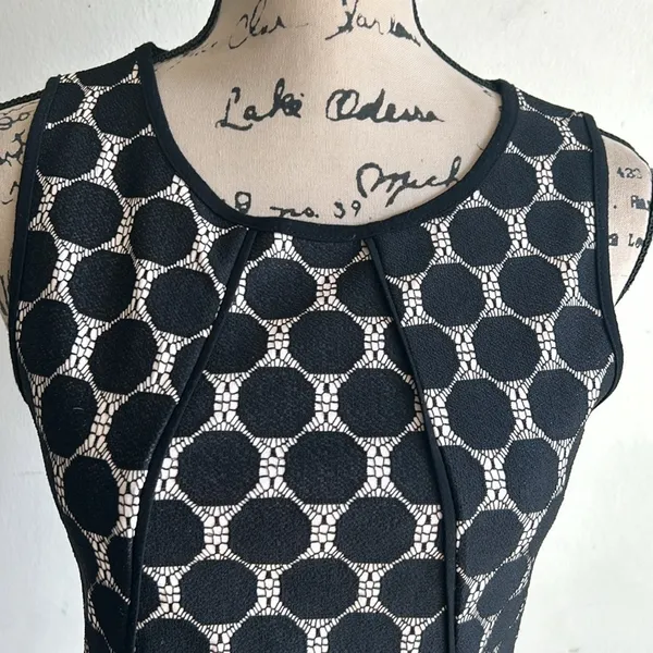 Anthropologie Yellow Bird Sleeveless Polka Dot Peplum Top Size XS - Image 5
