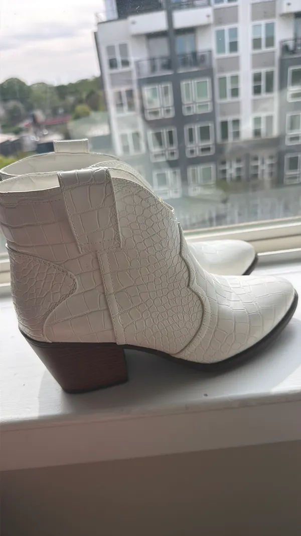 Ankle Cowboy boots White Size 9 - Image 4