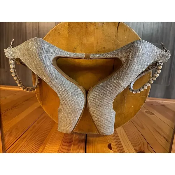 Flourish Silver Heels Size 8 Silver - Image 6