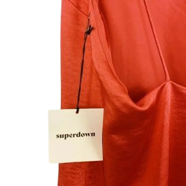 Superdown Jessa Open Back Red Mini Slip Dress MED NWT Sexy Club - Image 8