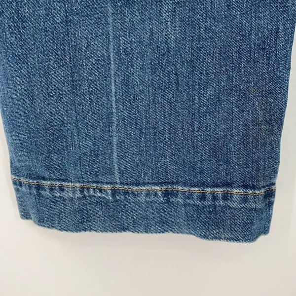 Pilcro Blue Denim The Skipper Straight Cropped Jeans Size 26 - Image 5