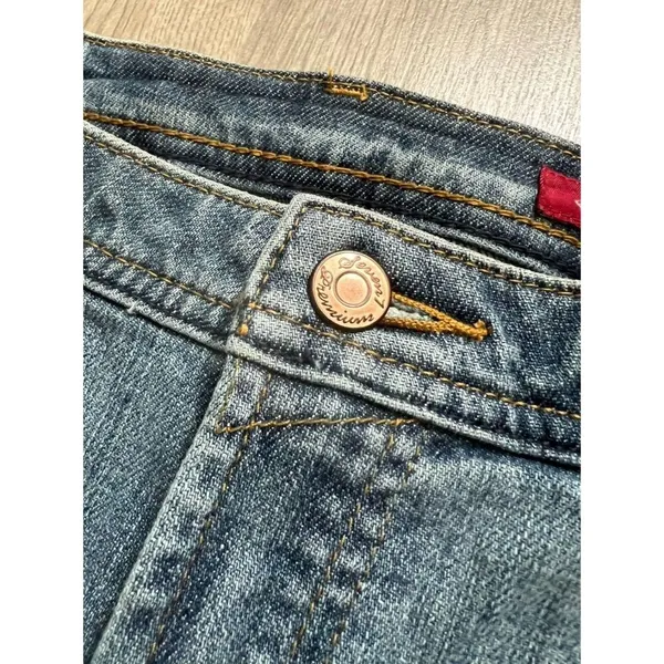 Seven7 Jeans Womens 16 Blue Denim Bootcut High Rise Whiskered Outdoors - Image 8