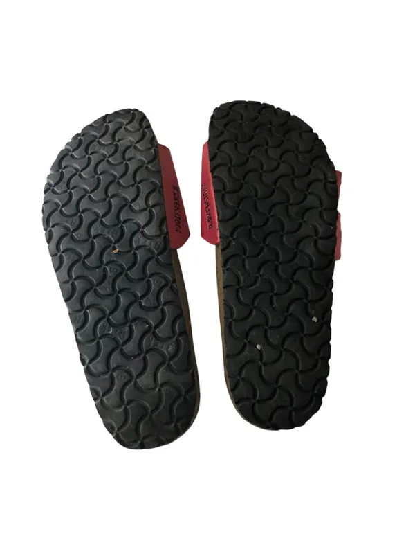 Birkenstock Madrid Slide Sandals Red 40 Narrow Women's Size 9 - Image 5