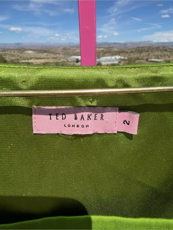 Ted Baker Green Bag with Pink Label - Image 2