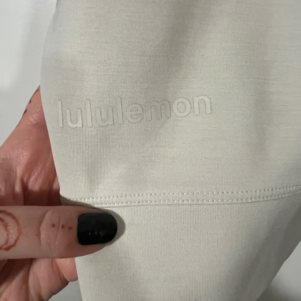 Lululemon Softstreme Oversized Cropped Crew in White Size 10 - Image 6