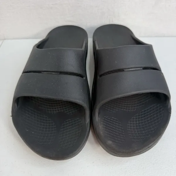 Oofos OOahh Slides Size 42 Men 9 Women 11 Recovery Comfort Lightweight‎ Black - Image 5