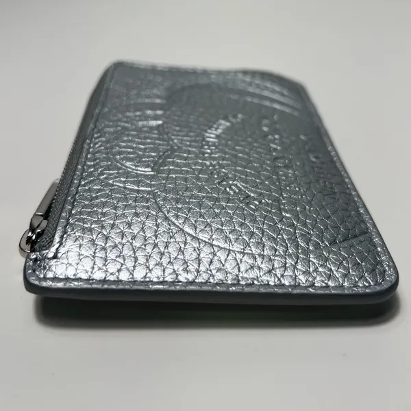 Tiffany & Co. Return to Tiffany Silver Pebbled Zippy Zip Wallet Card Case - Image 11