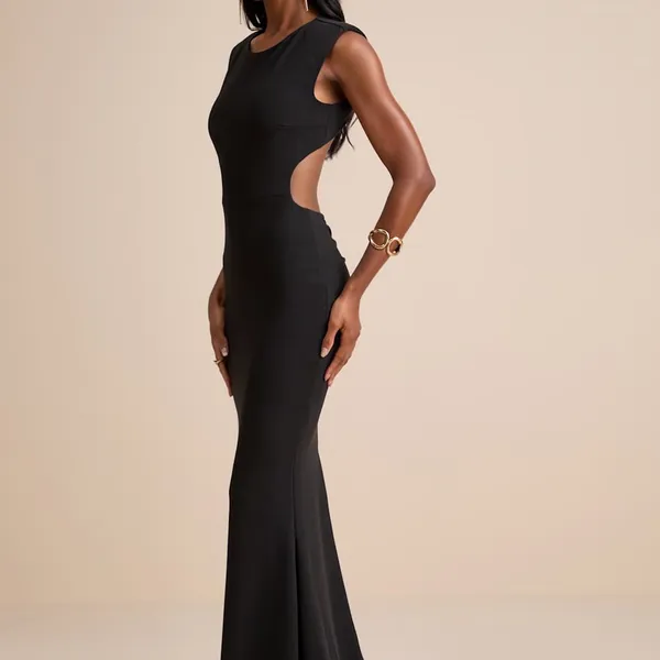 Lulu's Captivating Perfection Black Backless Sleeveless Maxi Dress - Image 5