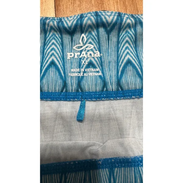 Prana Womens XL Blue Geometric‎ Print Athletic Skort Activewear Skirt - Image 2