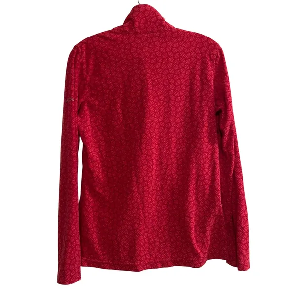 Columbia Women's‎ Pink Geometric Print Fleece 1/4 Zip Pullover Size M - Image 2