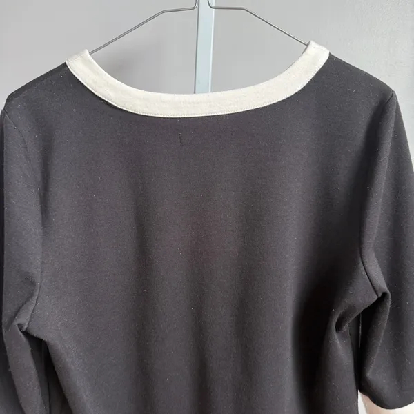 Covington sz M black white open button cardigan‎ - Image 8