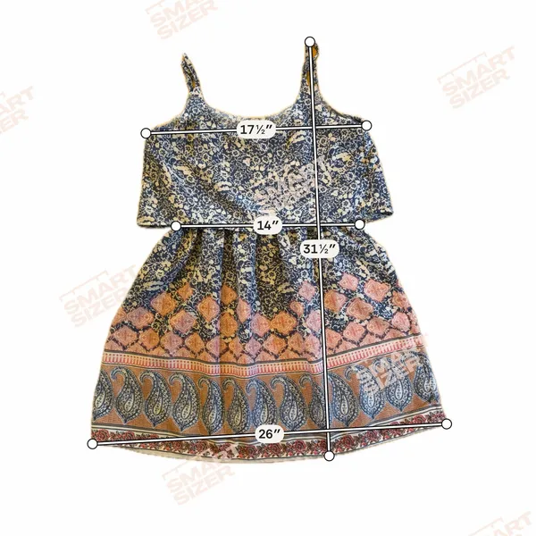 Abercrombie & Fitch Dress Womens Size S Blue Floral Paisley Ruffle Mini - Image 6