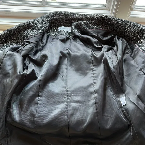 Calvin Klein Double Breasted Wool Pea Coat size 6 - Image 10