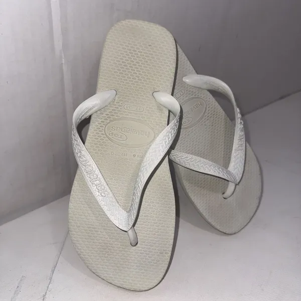Havaianas Top White Classic Foam Outdoor Water Summer Thong Sandal Flip Flops 6 - Image 10