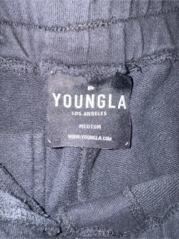 YoungLA "Young Ambitious Club" Immortal Graphic Sweat Shorts Size Medium - Image 4