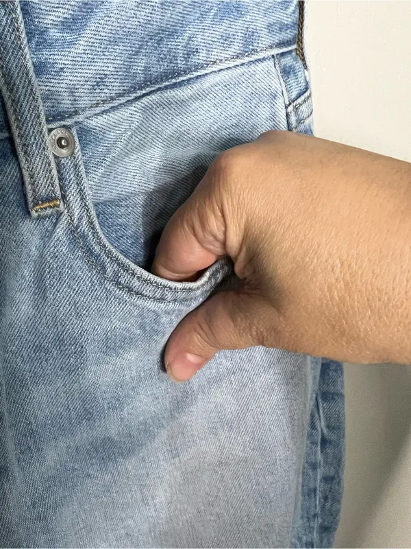 Everlane The Curvy 90’s Cheeky Straight‎ Ankle High Rise Button Fly Denim Jeans - Image 5