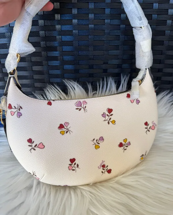Coach Mini Payton Bag With Heart Print CX609 NWT Chalk Multi - Image 8