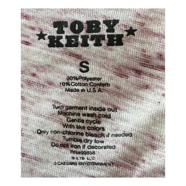 Toby Keith Shirt Womens Size S Red White Blue Lightweight Vintage 2005 Concert T - Image 2