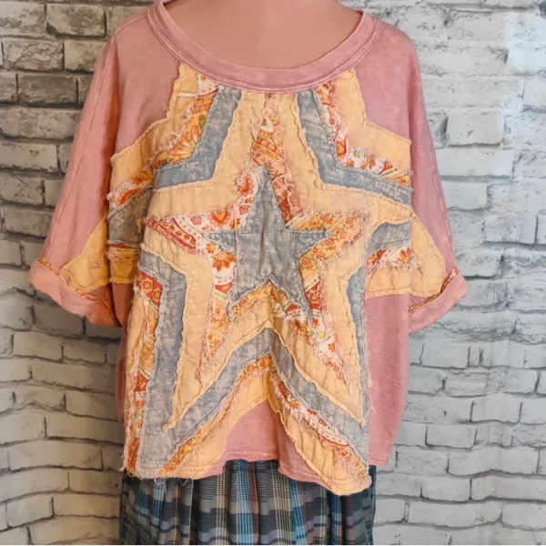 Oil & Hali Star patched shirt - Image 2