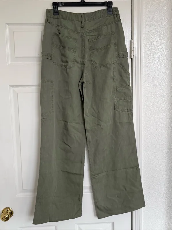 Kut From The Kloth Sienna High RIise Wide Leg‎ - Olive Green 2 - Image 8