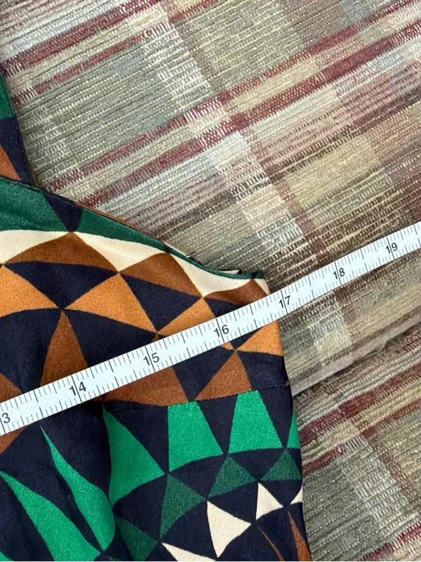 FARM Rio Geometric Print Green, Brown & Cream Maxi Dress - Image 5