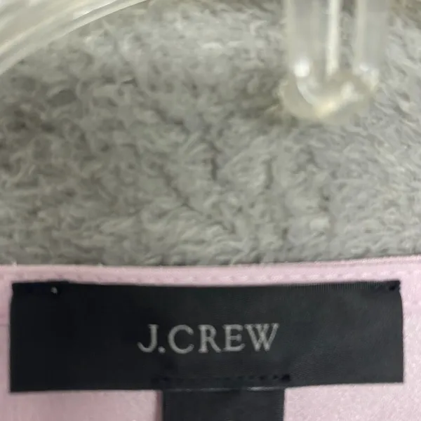 J Crew Shirt Womens Medium Tall Pink Puff Sleeve Satin Back Crepe Office BL712 - Image 3