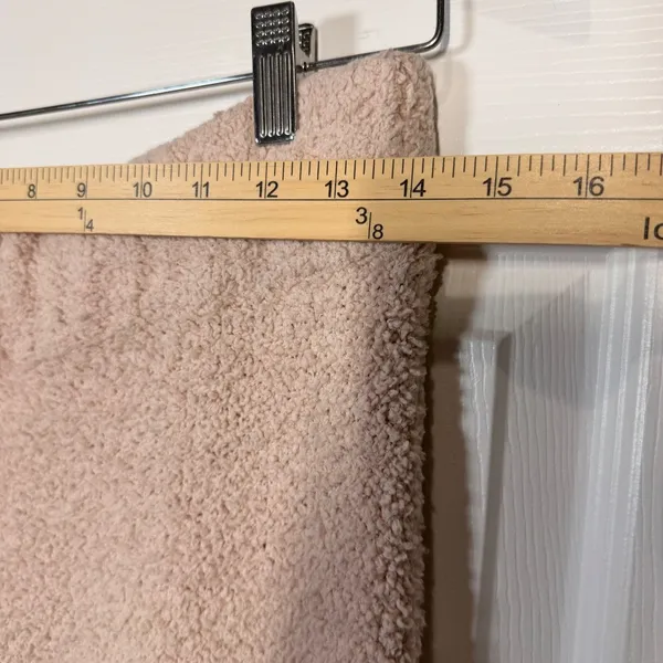 SKIMS Cozy Knit Wide Leg Lounge Pants Beige L XL Fuzzy Cozy‎ Comfortable Winter - Image 4
