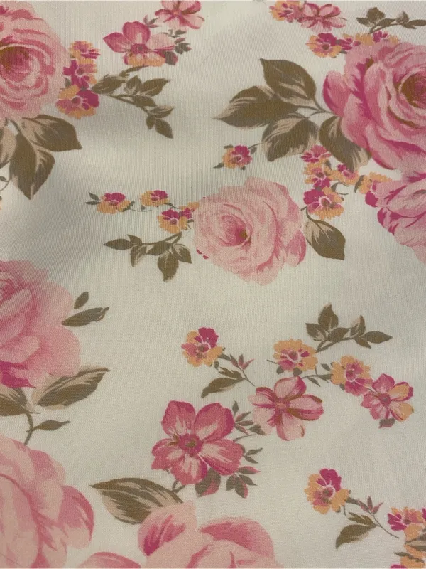 Arula Super Soft Floral Crop Sweatshirt NWT 2X Pink - Image 3