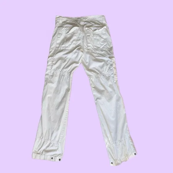 Vintage Y2K American Eagle White Cargo Pants 🔥 - Image 3