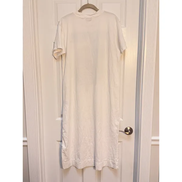 Farm‎ Rio Tropical Bananas Graphic T-Shirt Midi Dress Off-White Small - Image 3