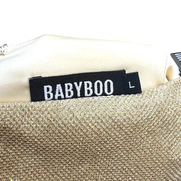 Babyboo Fashion Patrice Skirt Mini Gold Glitter Size‎ Large - Image 8