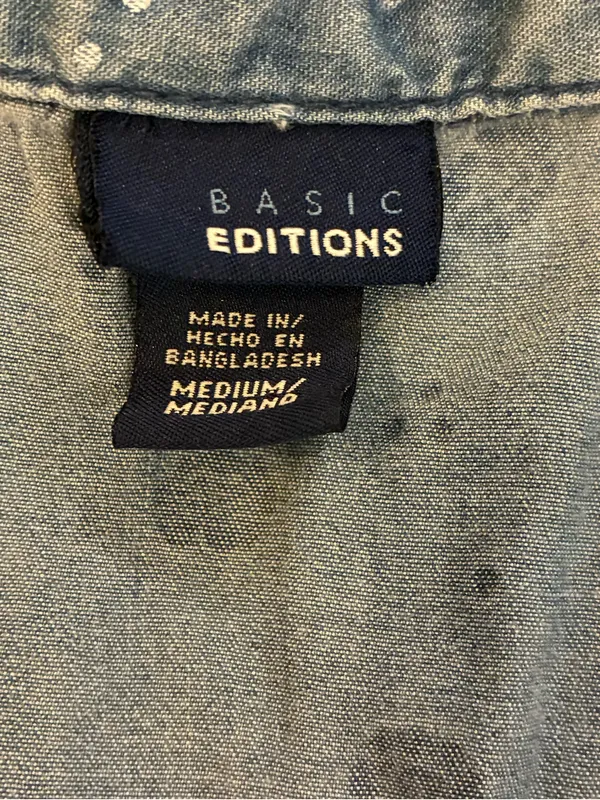 Women’s Basic Editions Brand Denim Printed Button - Image 3