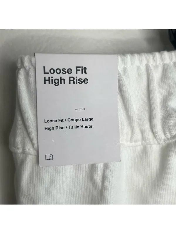 Nike NEW Women's Loose Fit High Rise White Jersey Plus Size Short Size 1X - Image 3