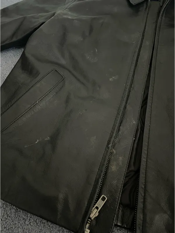 gap black leather jacket - Image 4