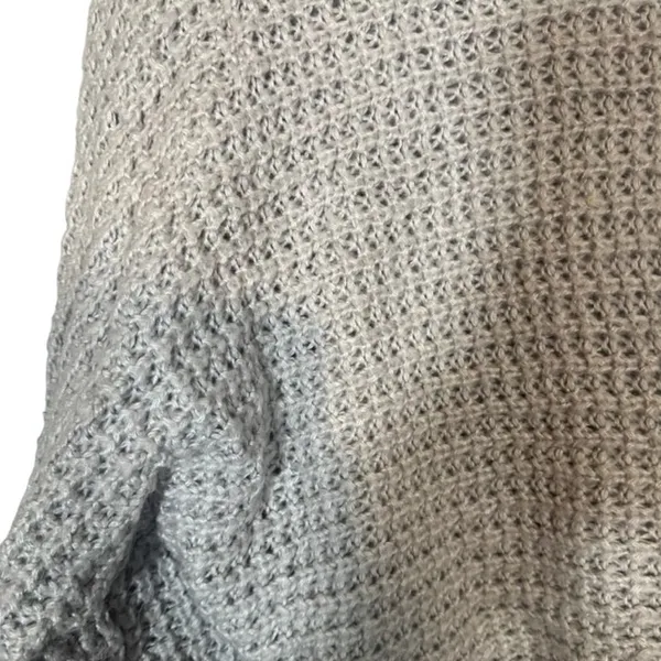 Express Women’s Gray Batwing Sleeve Cowl Neck Loose Knit Sweater Size Medium - Image 5