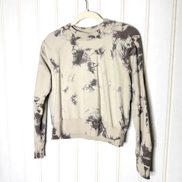 Lululemon Ready to Roll Crew Shibori Dove Grey Cement Grey Sweatshirt XS/S 612 - Image 3