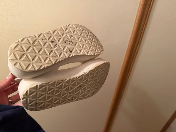 White Teva Sandals Women’s - Image 2