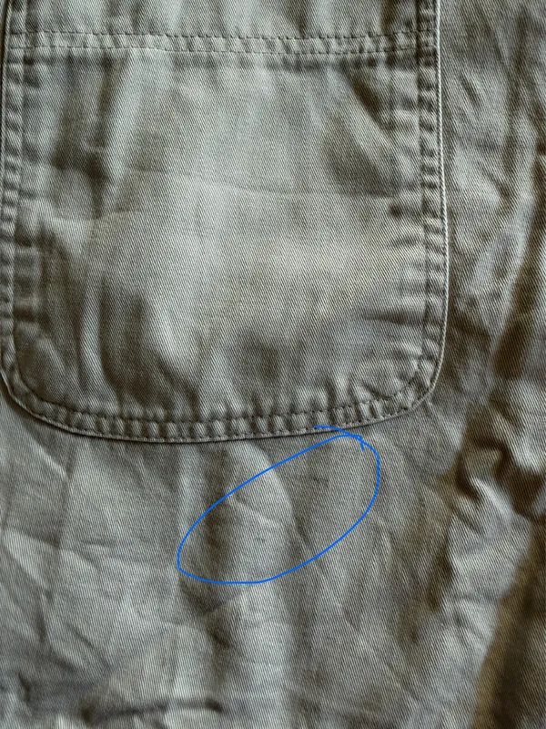 Vintage Cream jumpsuit with pockets and button-up front. - Image 7