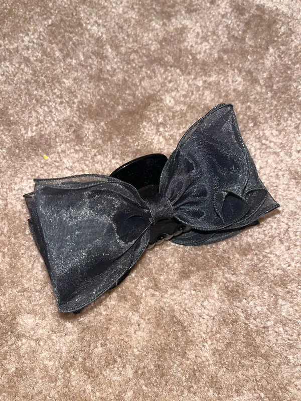 Big Bow Claw Clip Black - Image 2
