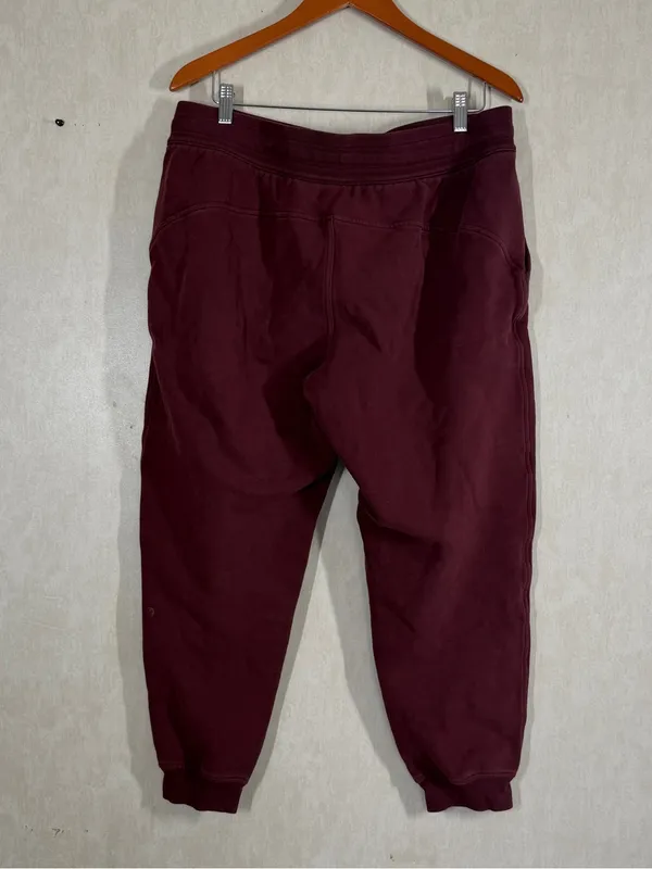 Lululemon Women’s Scuba High-Rise Jogger Pants Cotton Terry Mulled Wine 14 - Image 6