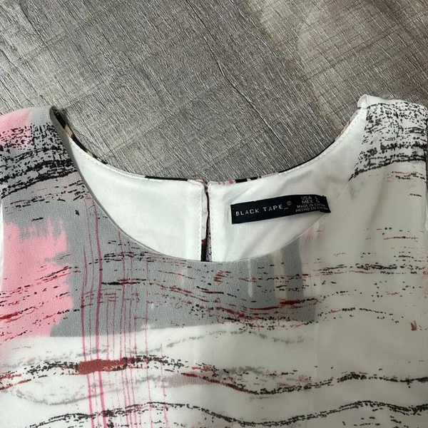 Abstract Print Sleeveless Top Pink Size L - Image 4