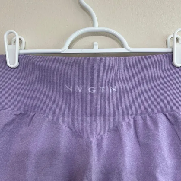 NVGTN Purple Pro Seamless Shorts Medium Women - Image 4